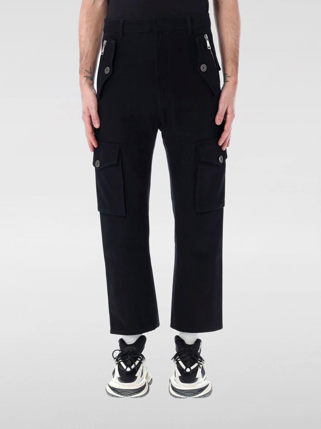 Shop Balmain Pants  Men Color Black