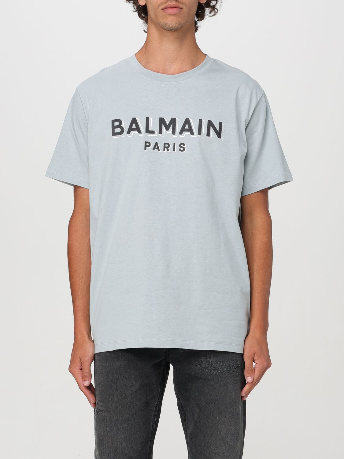 T恤 BALMAIN 男士 颜色 灰色