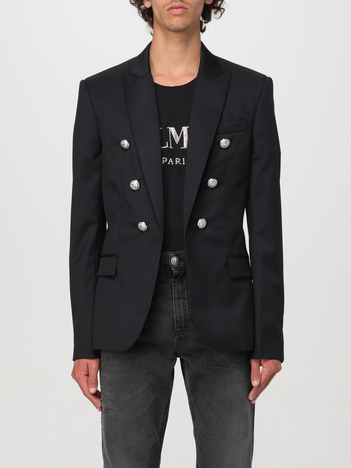 Shop Balmain Blazer  Men Color Black