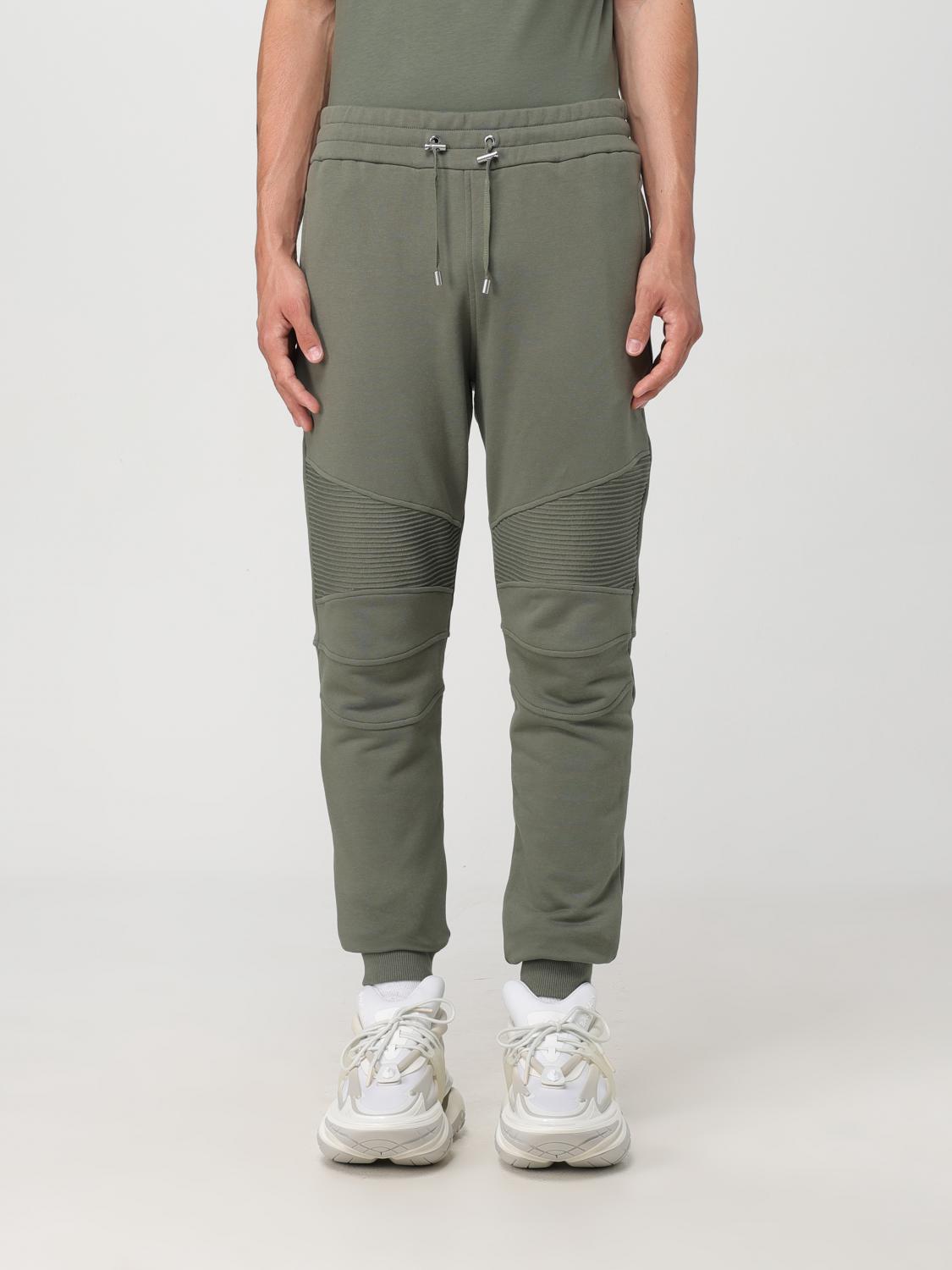 Shop Balmain Pants  Men Color Kaki