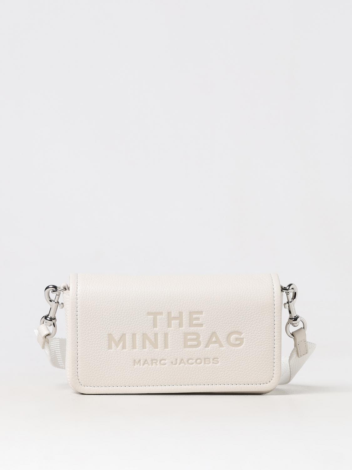 Marc Jacobs The Leather Mini Cotton Cross-body Bag In 灰色