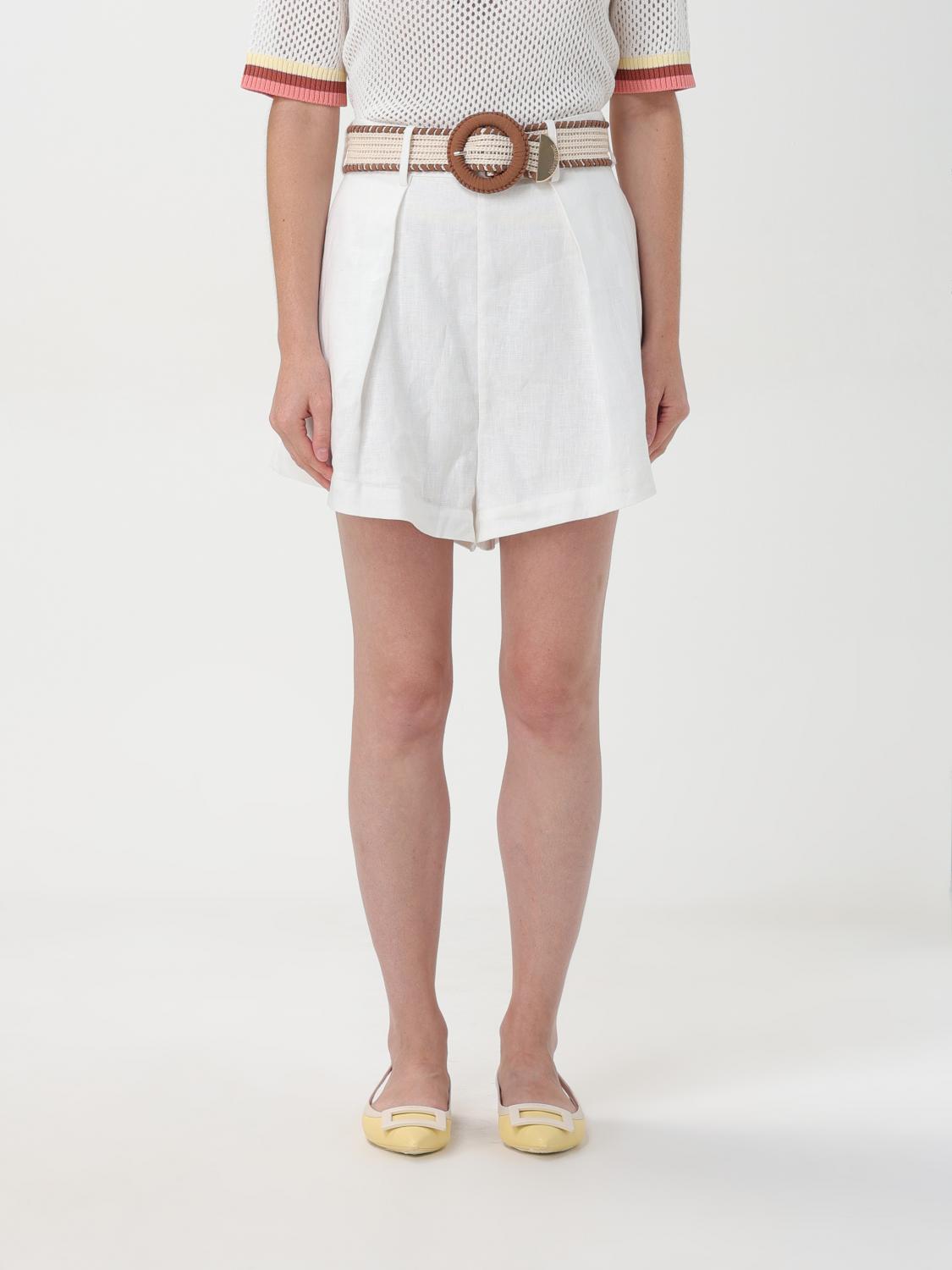 Zimmermann Short  Woman Color White In Weiss