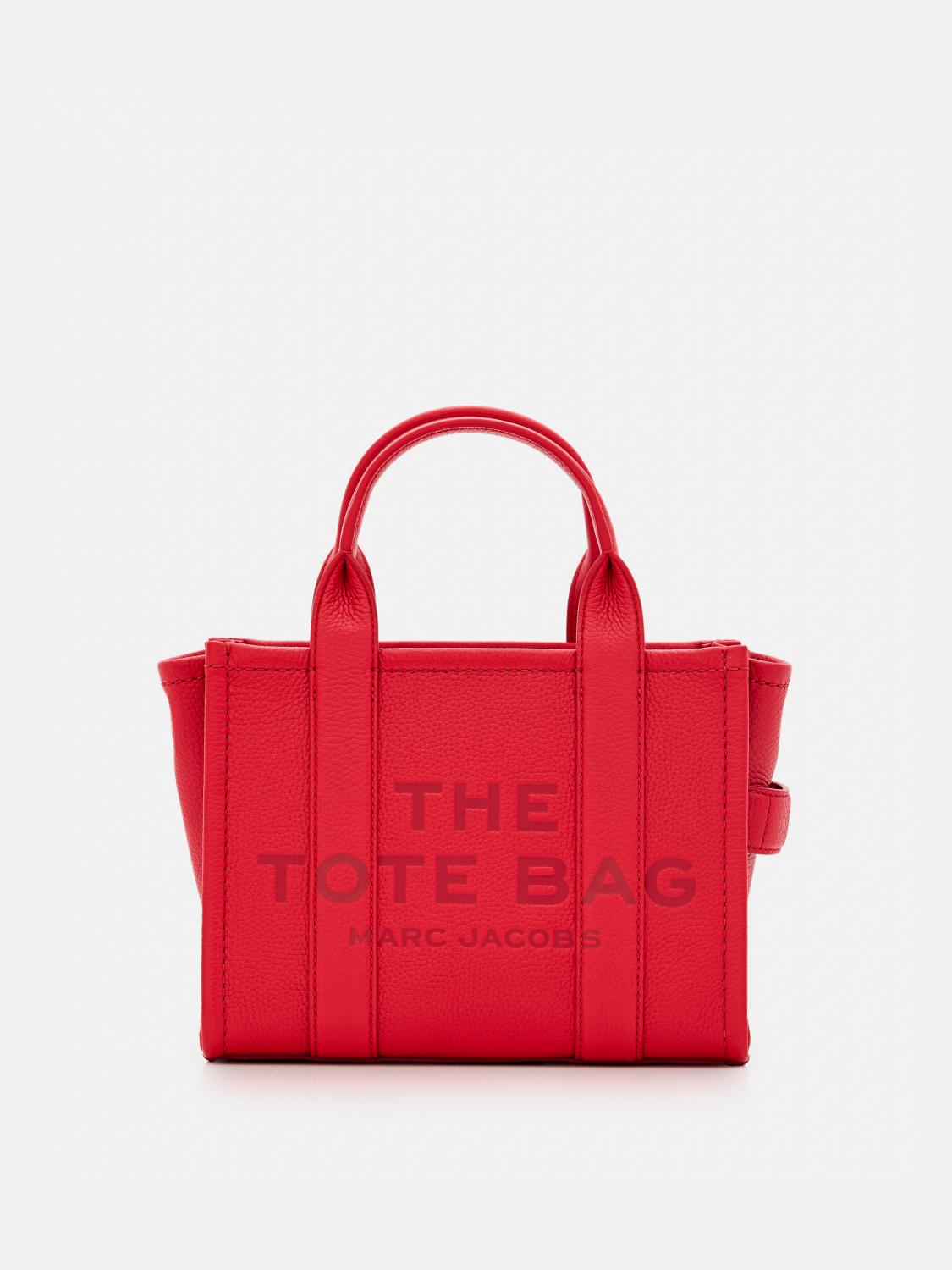 Marc Jacobs Versatile Textured Leather Tote In Red