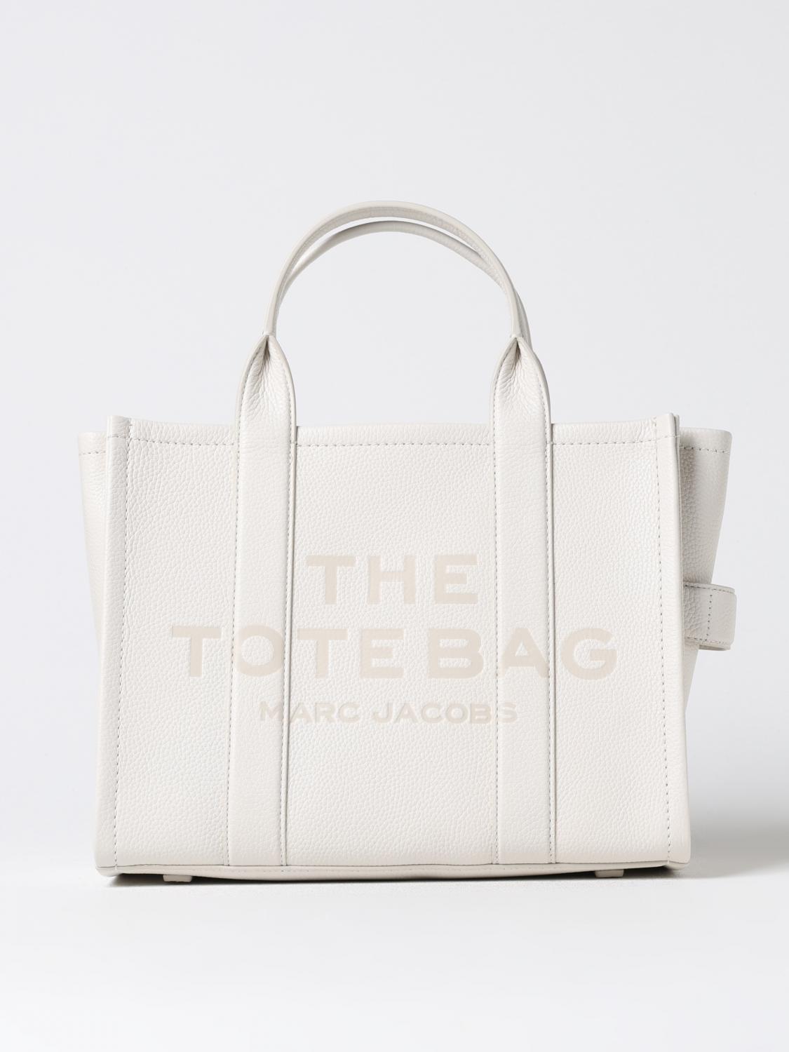 Marc Jacobs The Leather Small Tote Bag In White