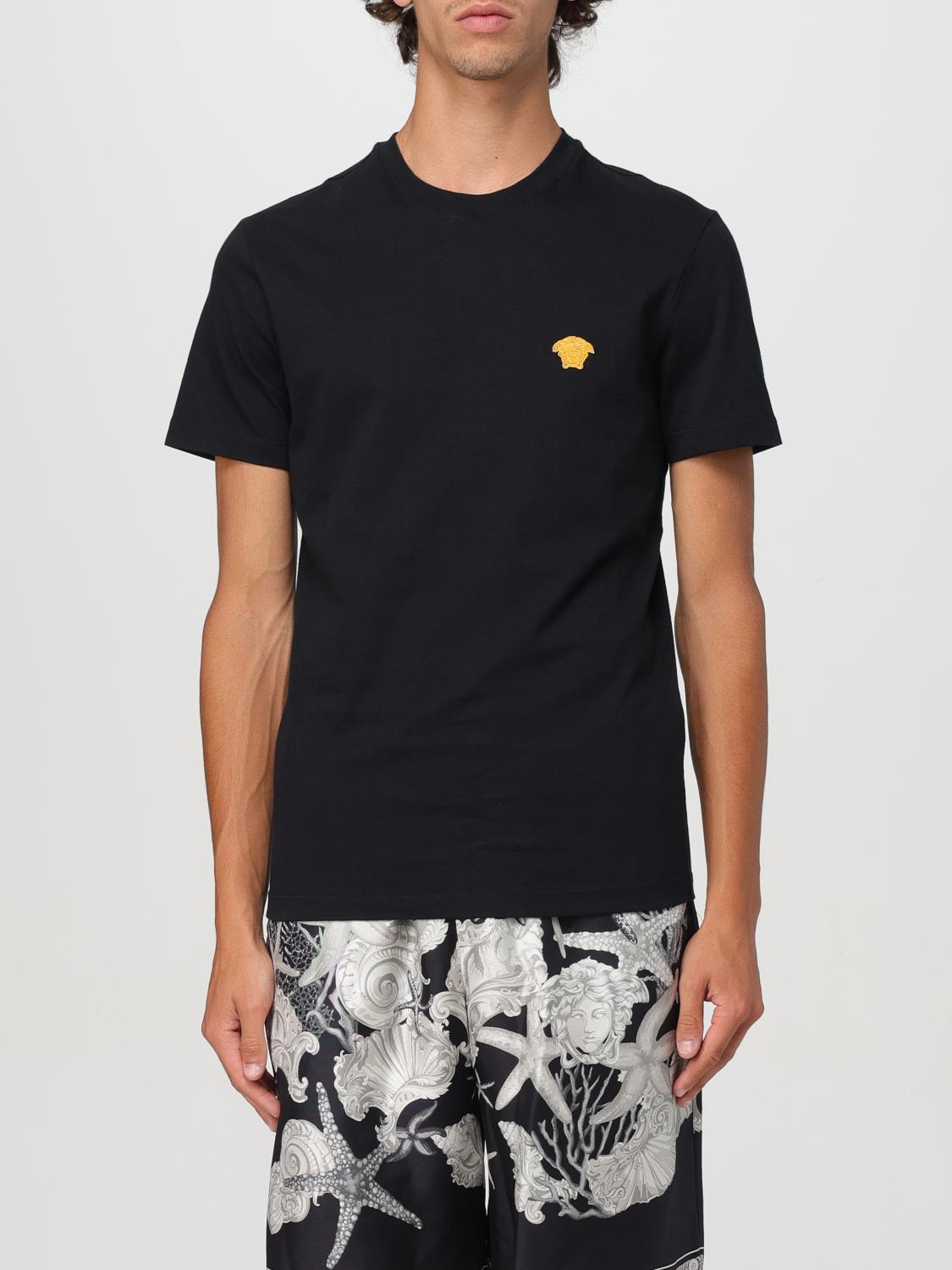 Shop Versace T-shirt  Men Color Black