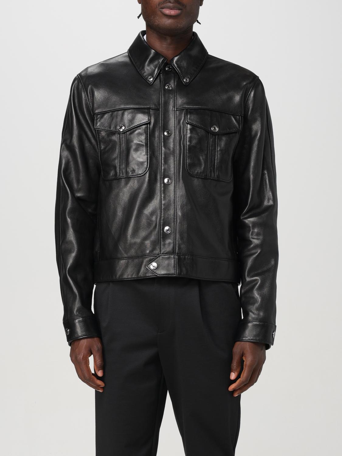 Shop Versace Jacket  Men Color Black In Schwarz