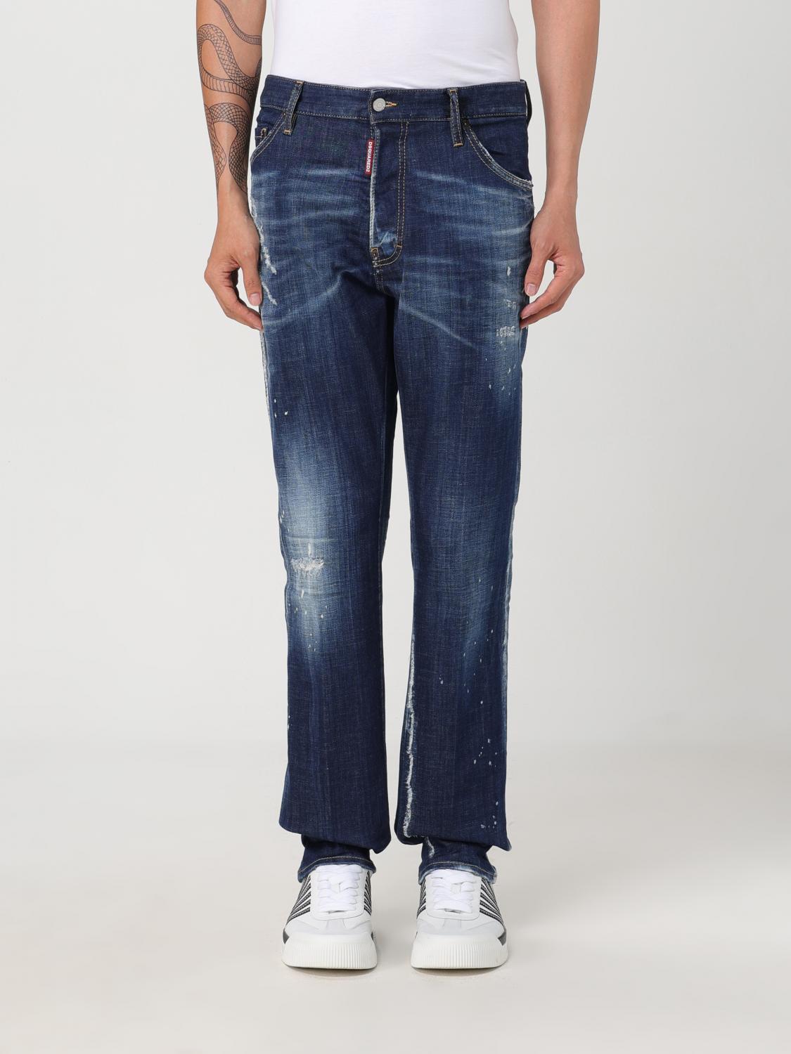 Shop Dsquared2 Jeans  Men Color Blue In 蓝色