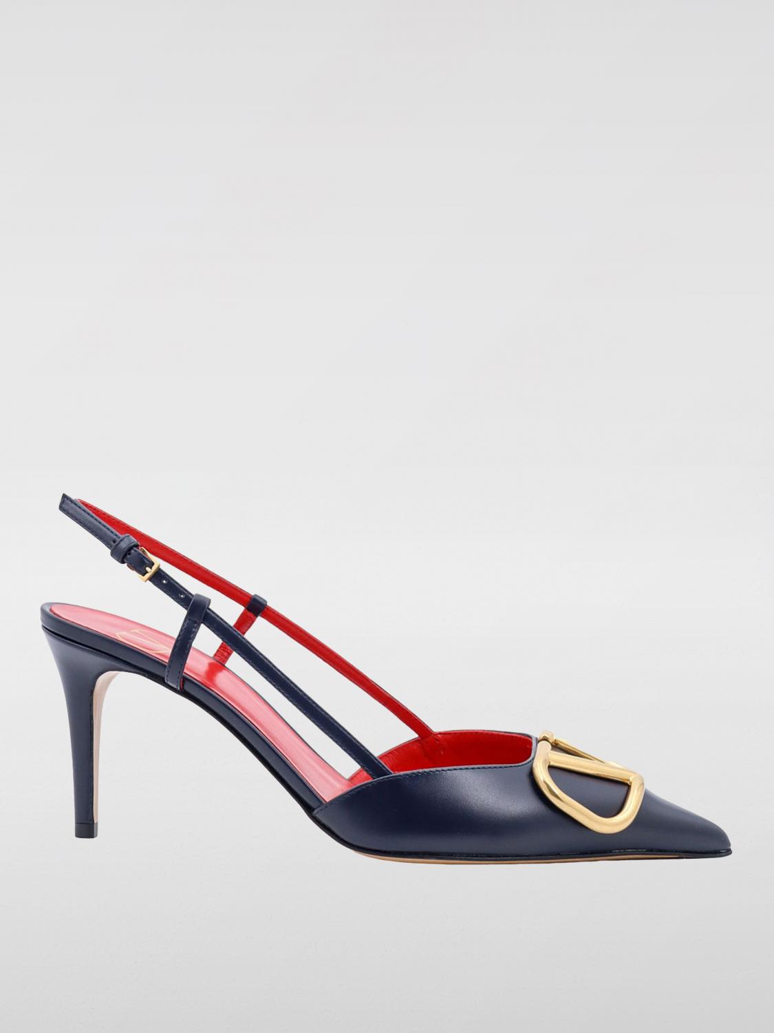 Shop Valentino High Heel Shoes  Garavani Woman Color Blue In 蓝色