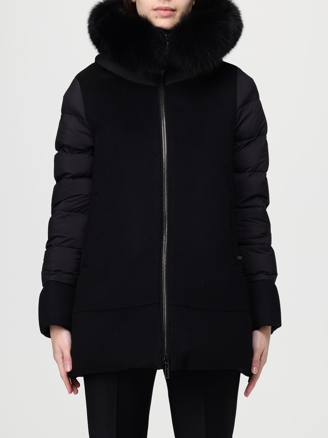 Moorer Coat Woman Color Black