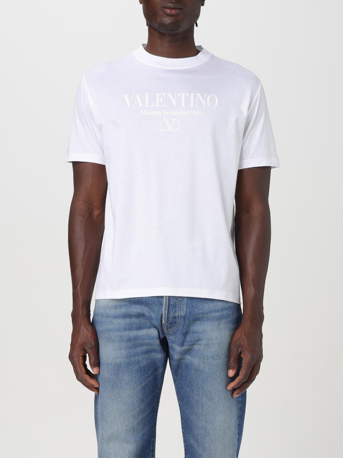 Shop Valentino T-shirt  Men Color White