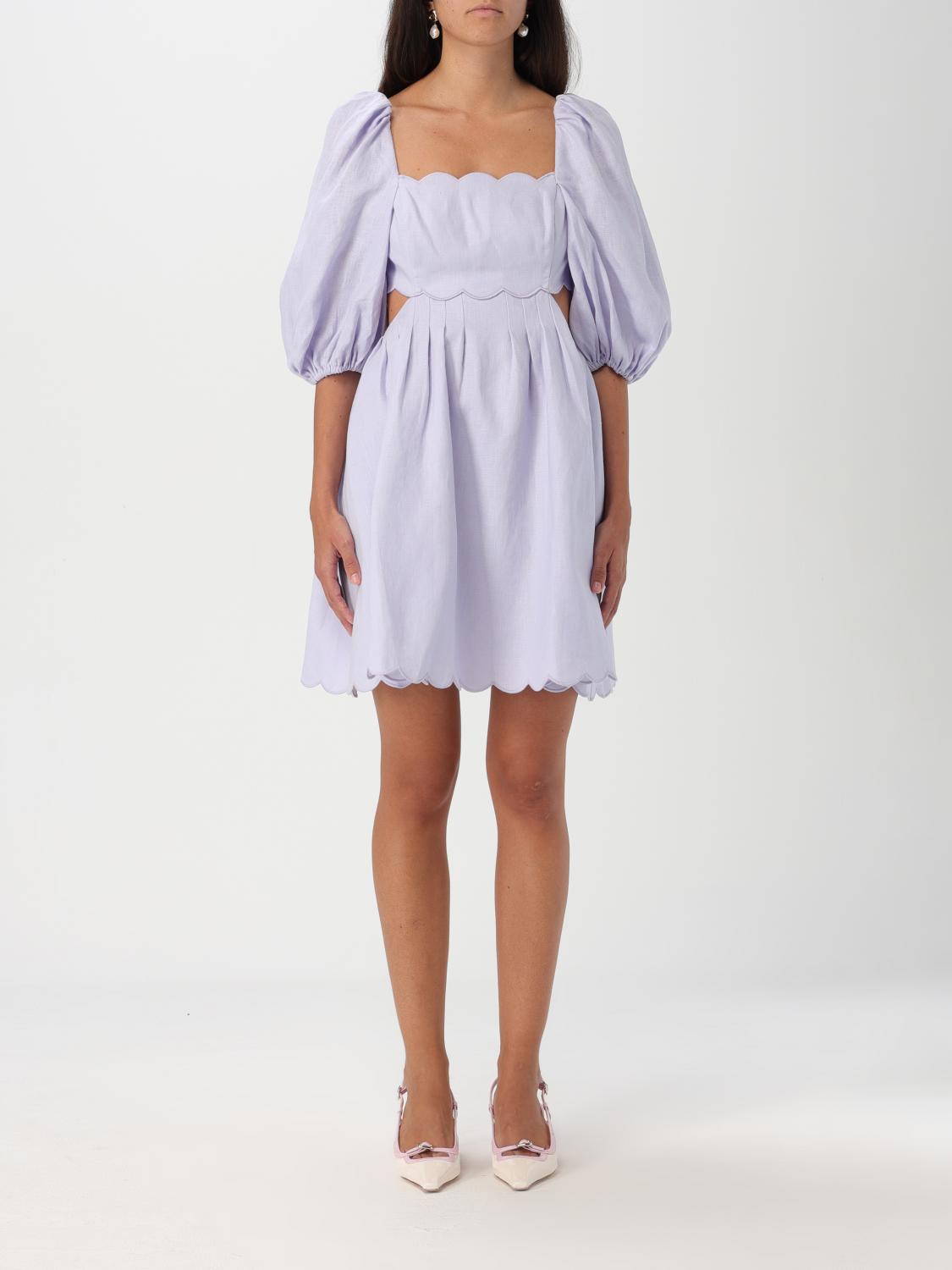 Shop Zimmermann Dress  Woman Color Violet