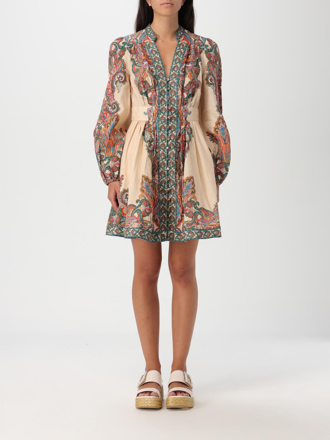 Shop Zimmermann Dress  Woman Color Multicolor