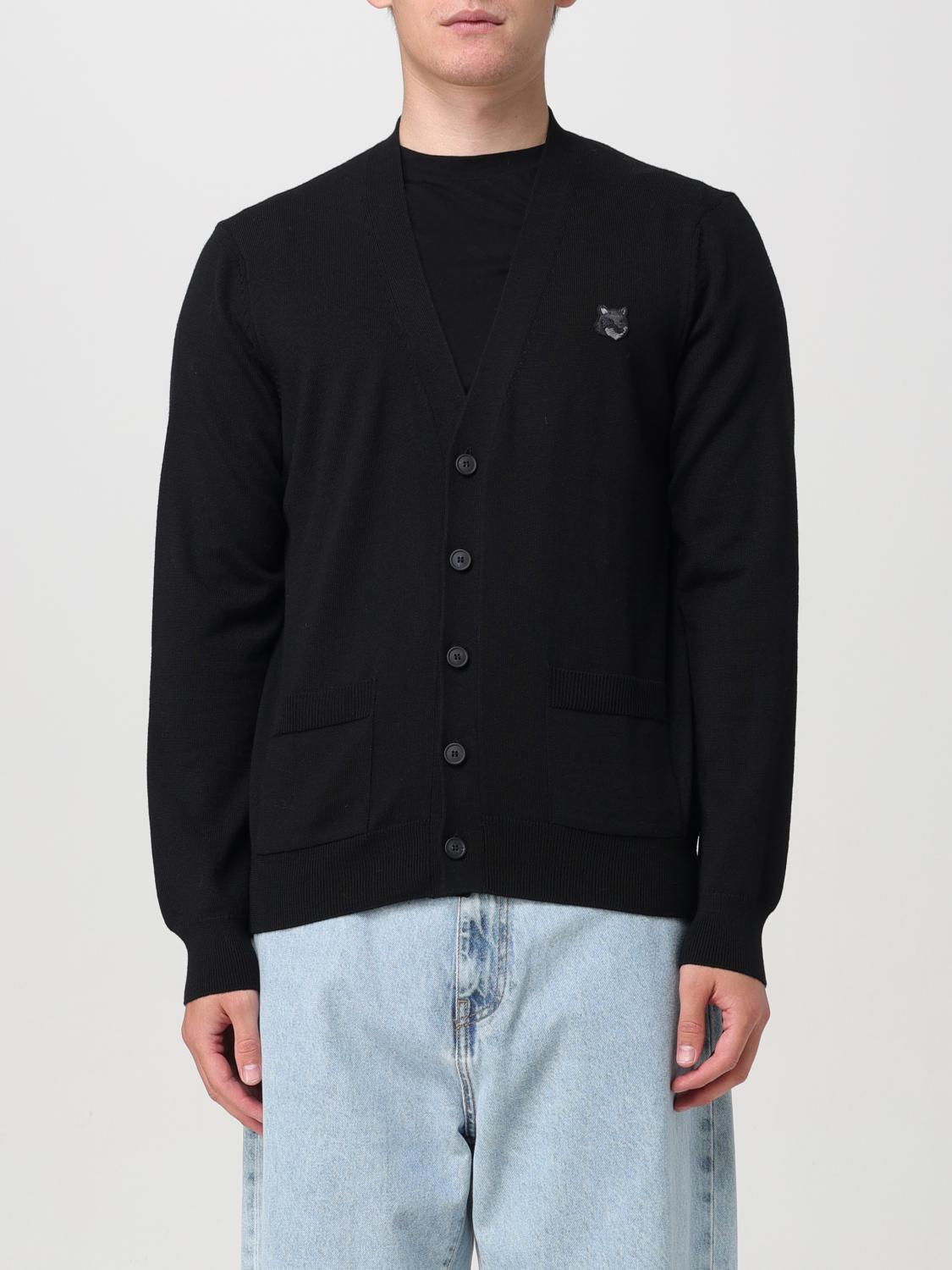 MAISON KITSUNÉ CARDIGAN MAISON KITSUNÉ MEN COLOR BLACK F72977002