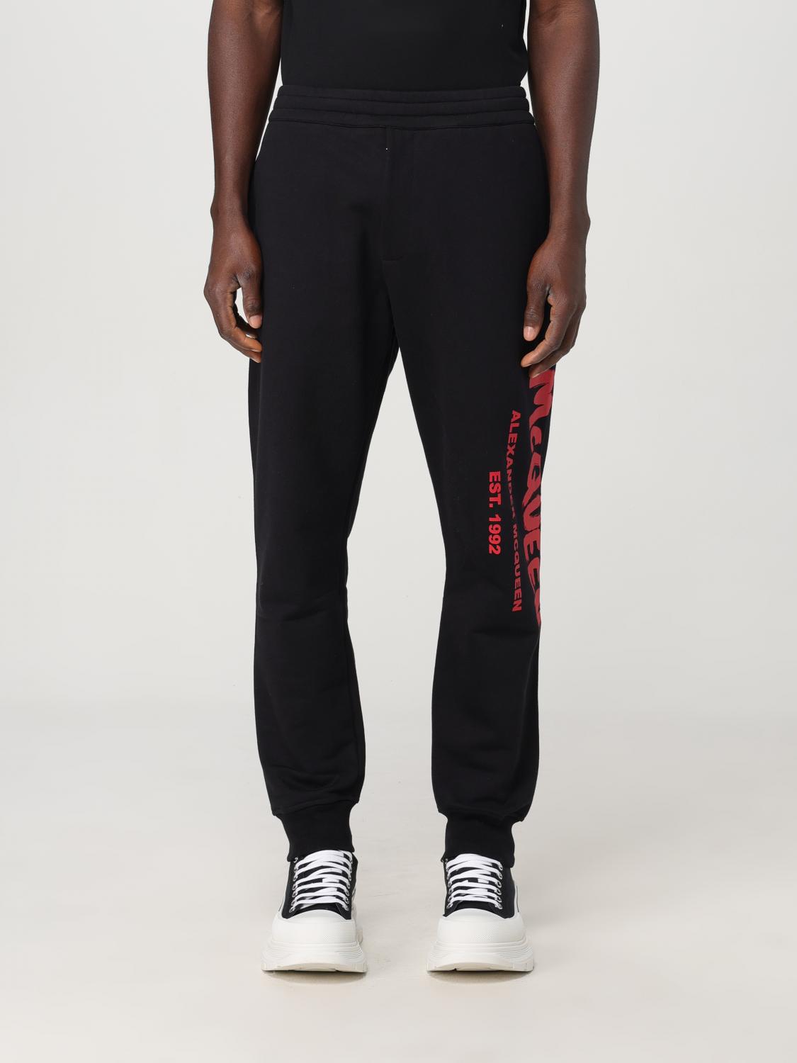 Shop Alexander Mcqueen Pants  Men Color Black In 黑色