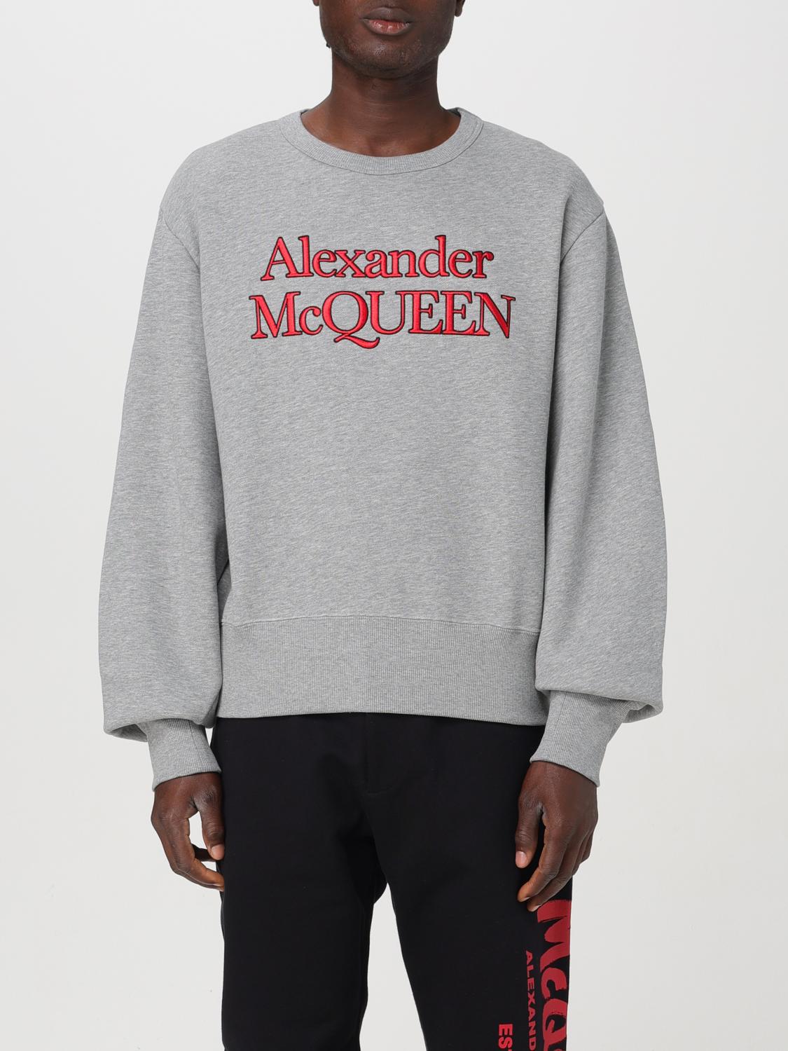 Shop Alexander Mcqueen Sweatshirt  Men Color Grey In 灰色