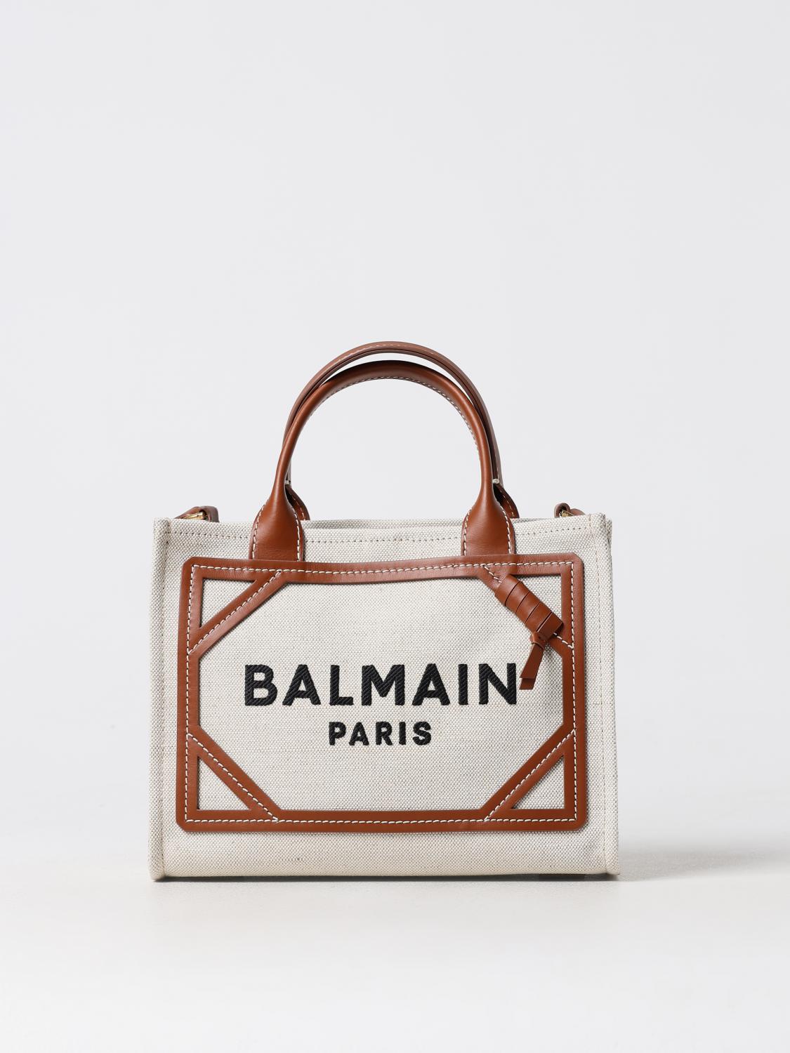 Shop Balmain Handbag  Woman Color Beige In 米色