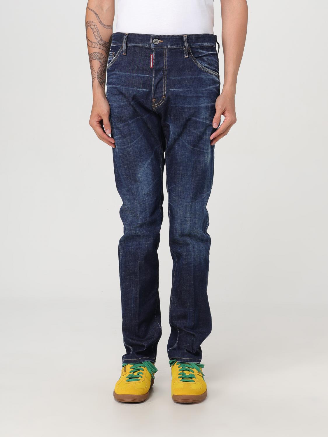 Shop Dsquared2 Jeans  Men Color Blue In 蓝色