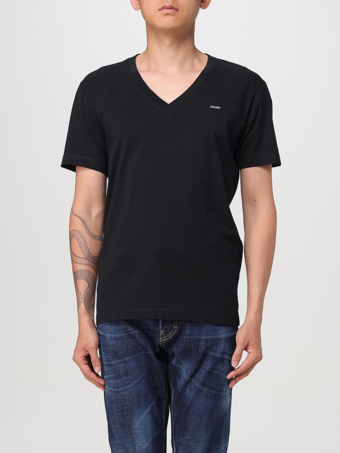 Shop Dsquared2 T-shirt  Men Color Black In 黑色