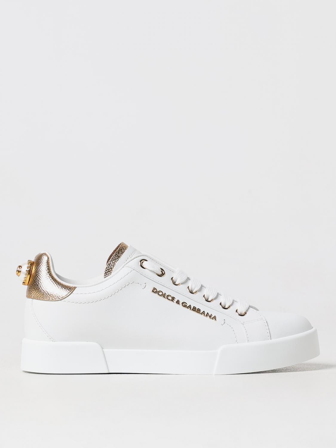 Shop Dolce & Gabbana Sneakers  Woman Color White In 白色