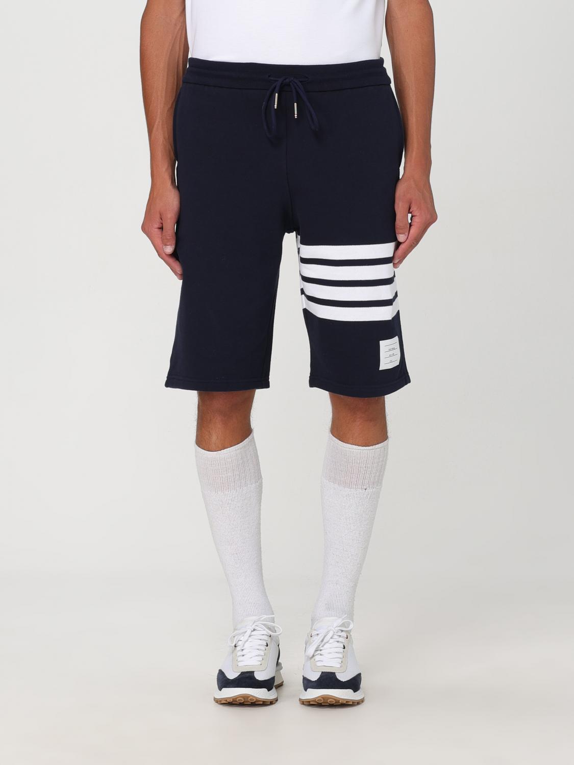 Shop Thom Browne Short  Men Color Blue In 蓝色