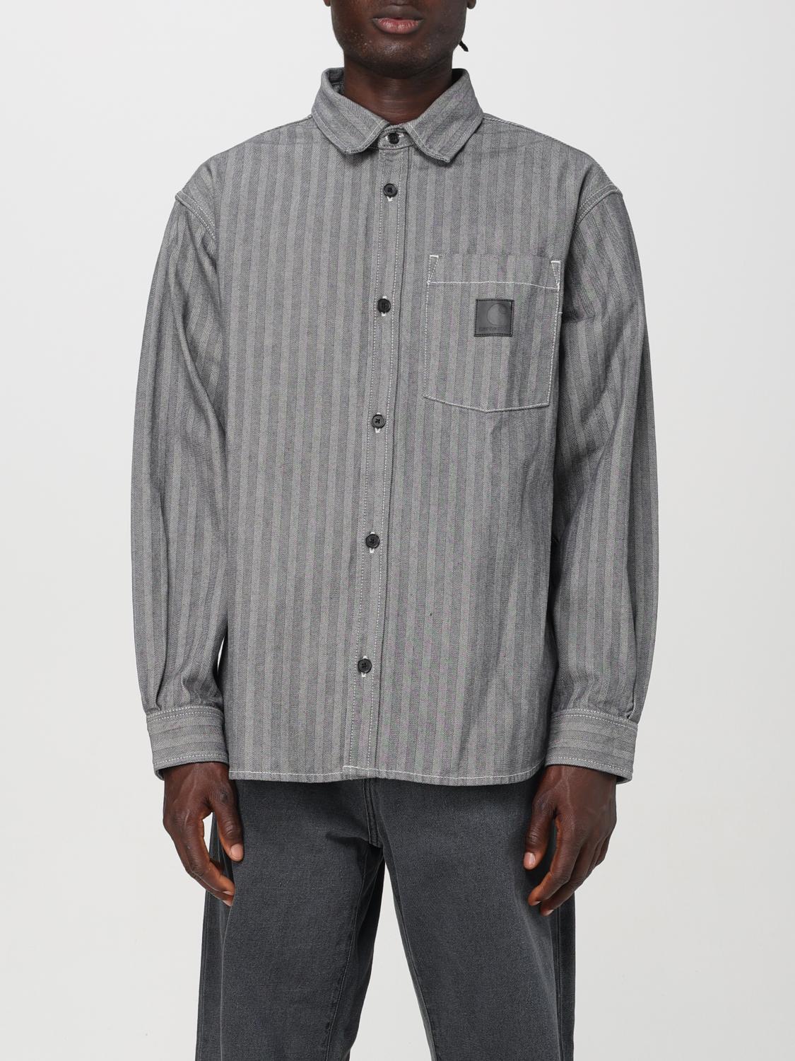 Shop Carhartt Shirt  Wip Men Color Grey