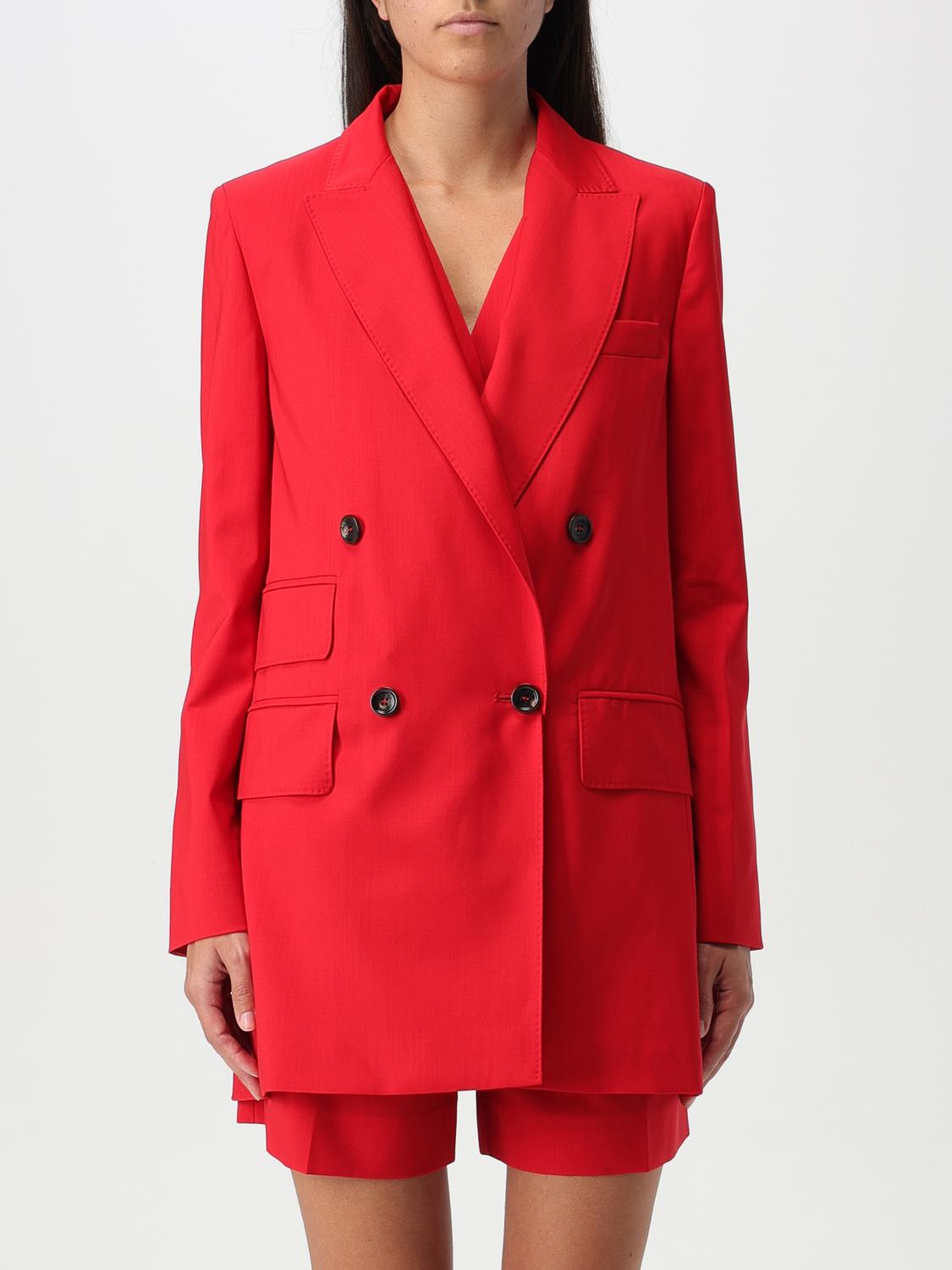 Shop Max Mara Blazer  Woman Color Red In 红色