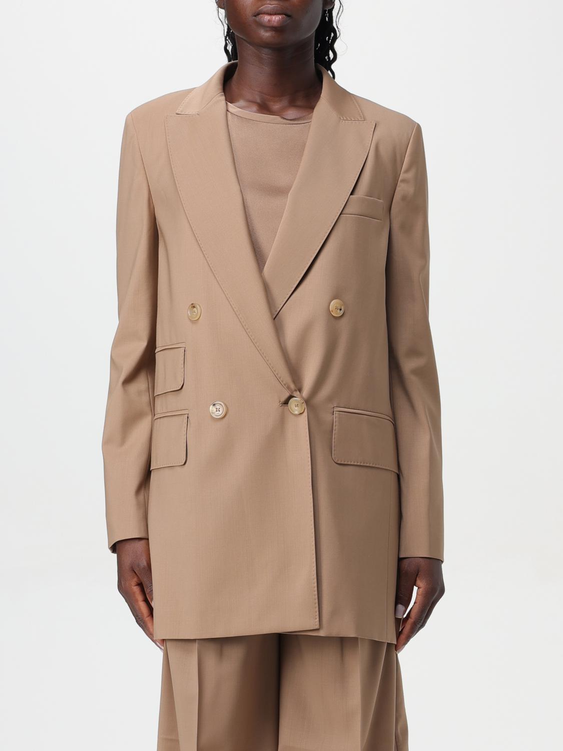 Shop Max Mara Blazer  Woman Color Camel