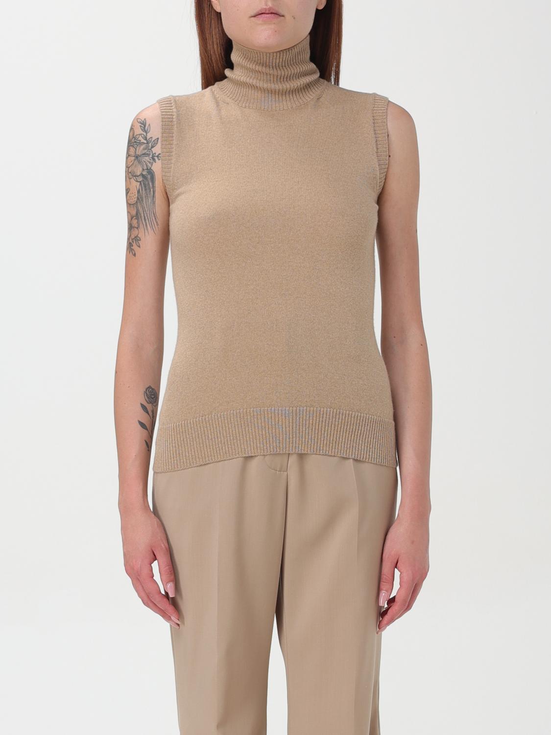 Shop Sportmax Sweater  Woman Color Camel