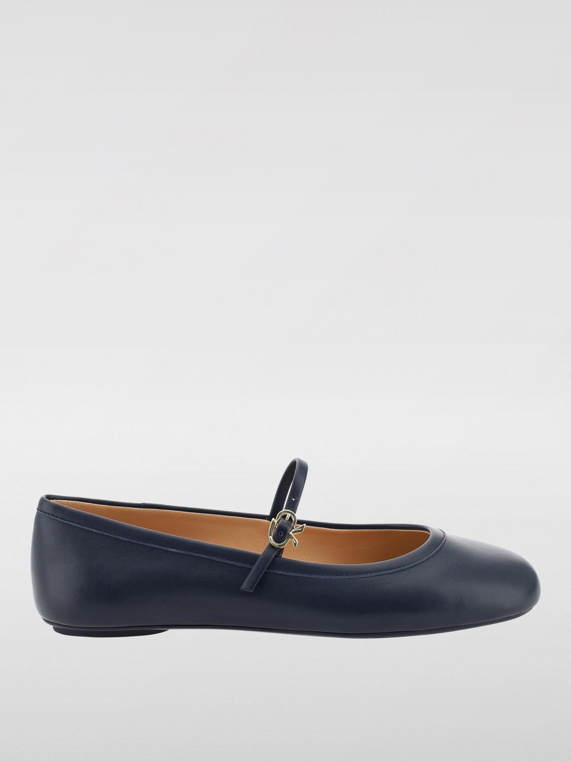 Shop Gianvito Rossi Ballet Flats  Woman Color Denim