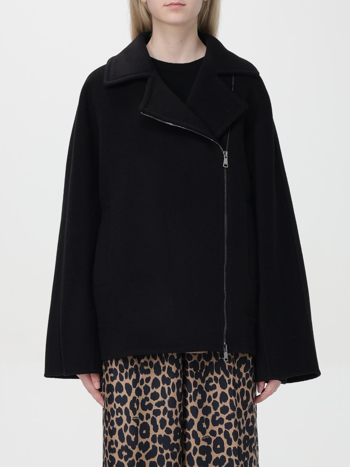 Shop Max Mara Coat  Woman Color Black In 黑色