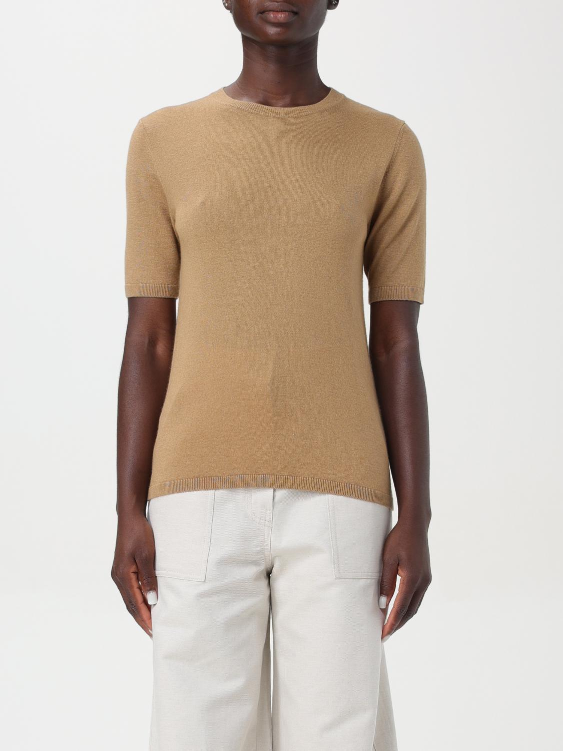 Shop Max Mara T-shirt  Woman Color Camel In 驼色