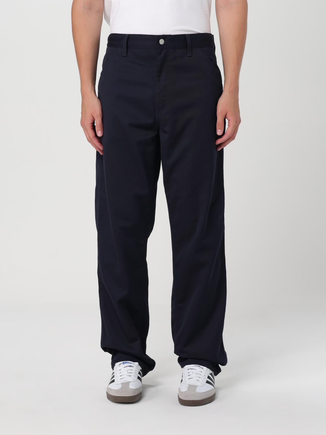 Shop Carhartt Pants  Wip Men Color Blue In Blau