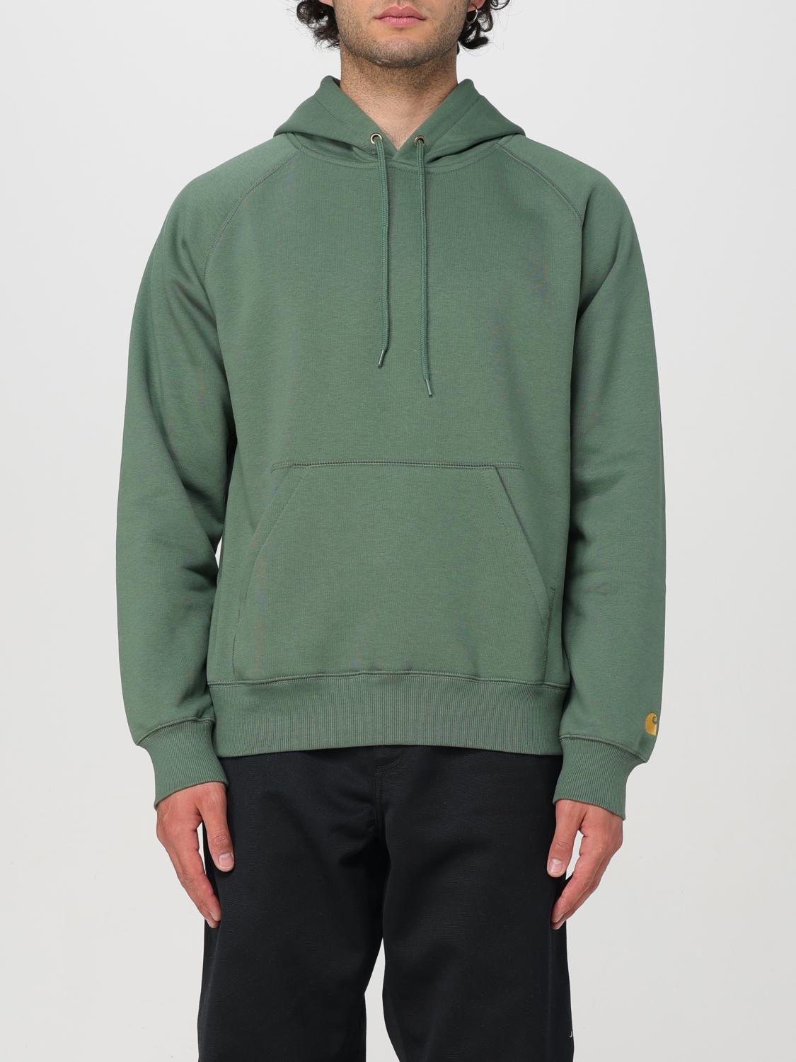 Shop Carhartt Sweatshirt  Wip Men Color Green