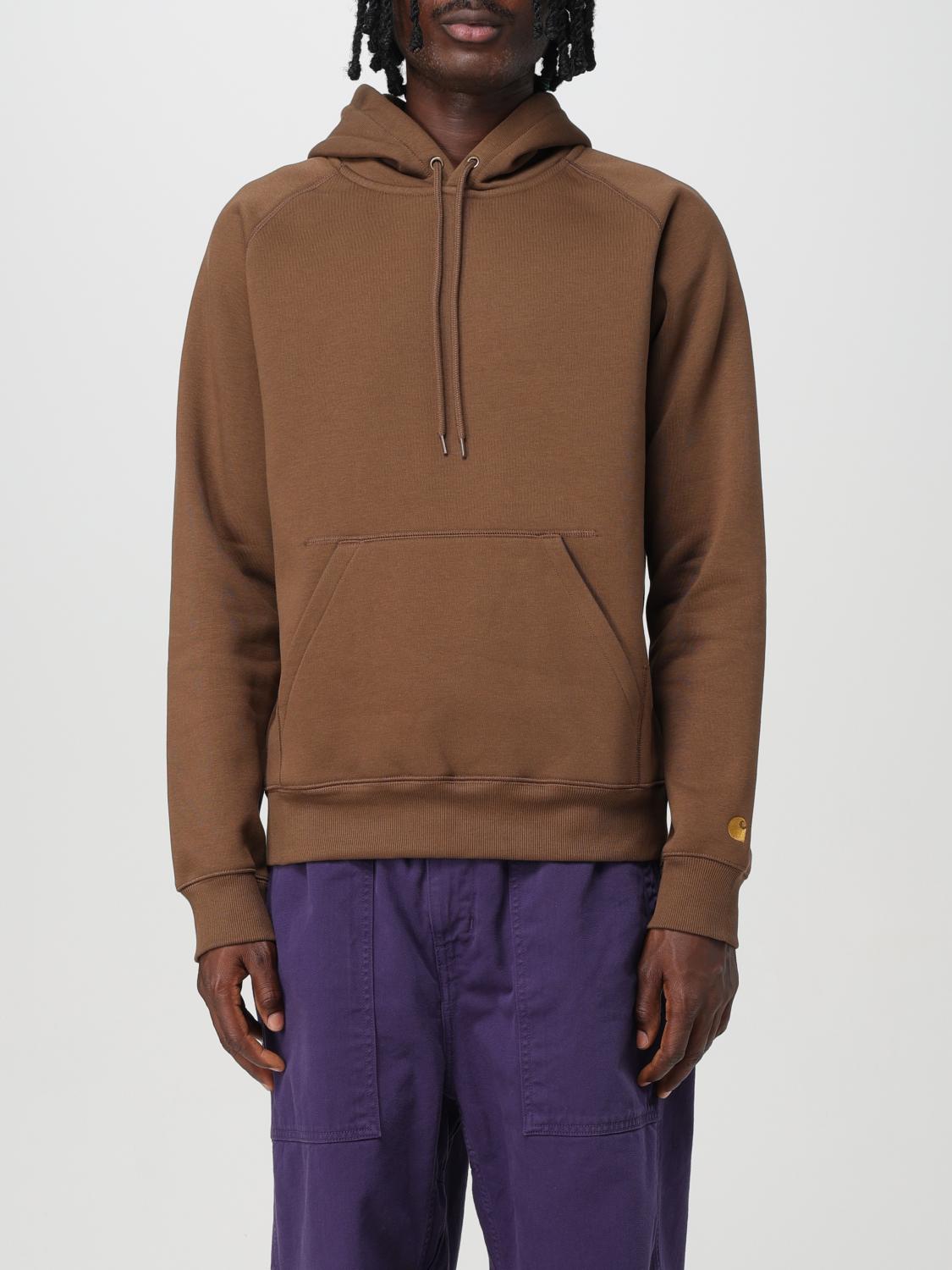 Shop Carhartt Sweatshirt  Wip Men Color Brown In Braun