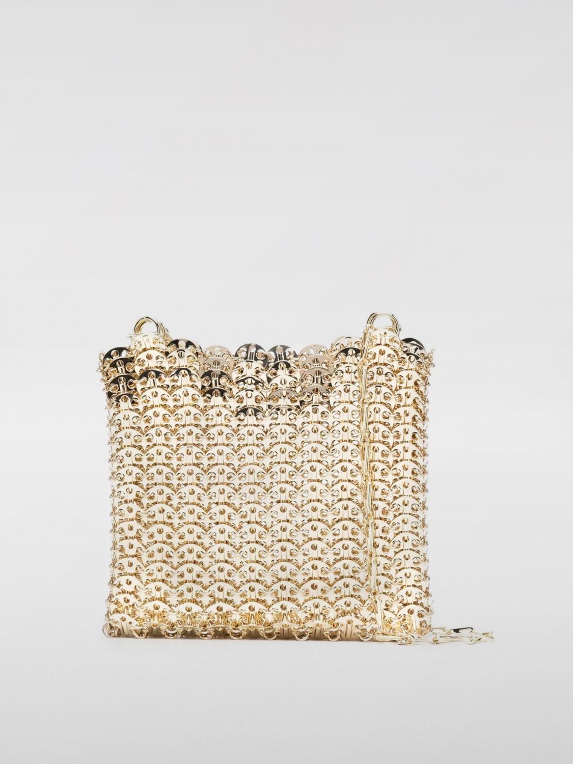 Shop Rabanne Mini Bag  Woman Color Gold