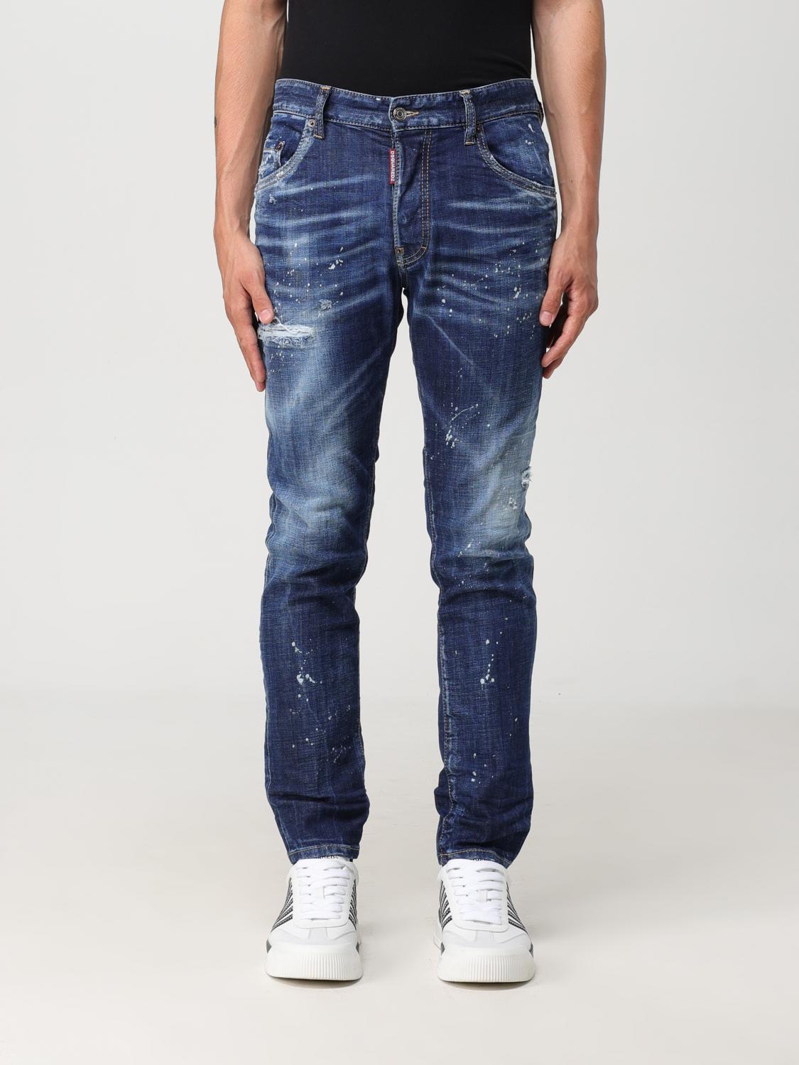 Shop Dsquared2 Jeans Men Color Navy