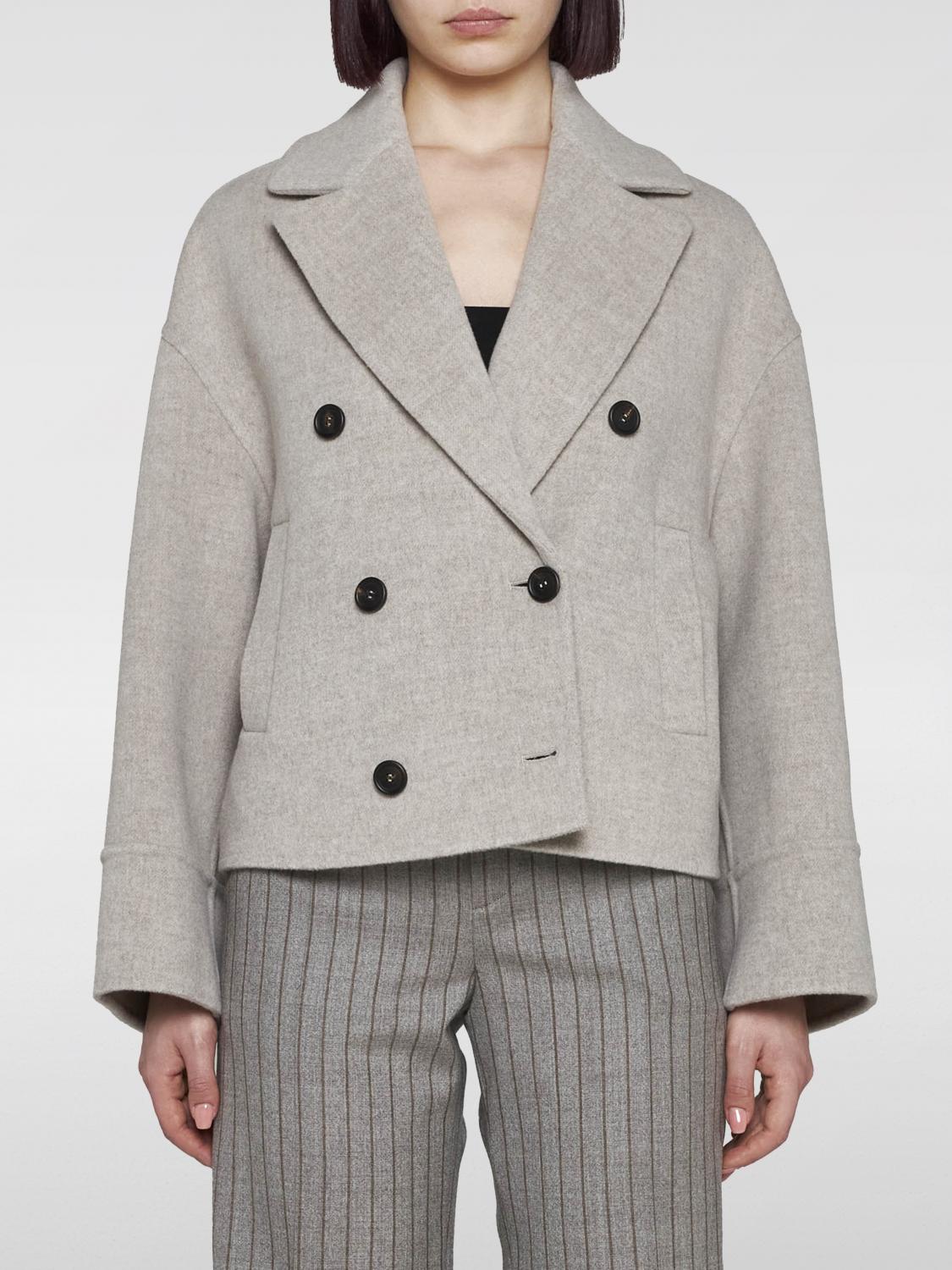 Brunello Cucinelli Beige Db Couture Wool Coat In Beige