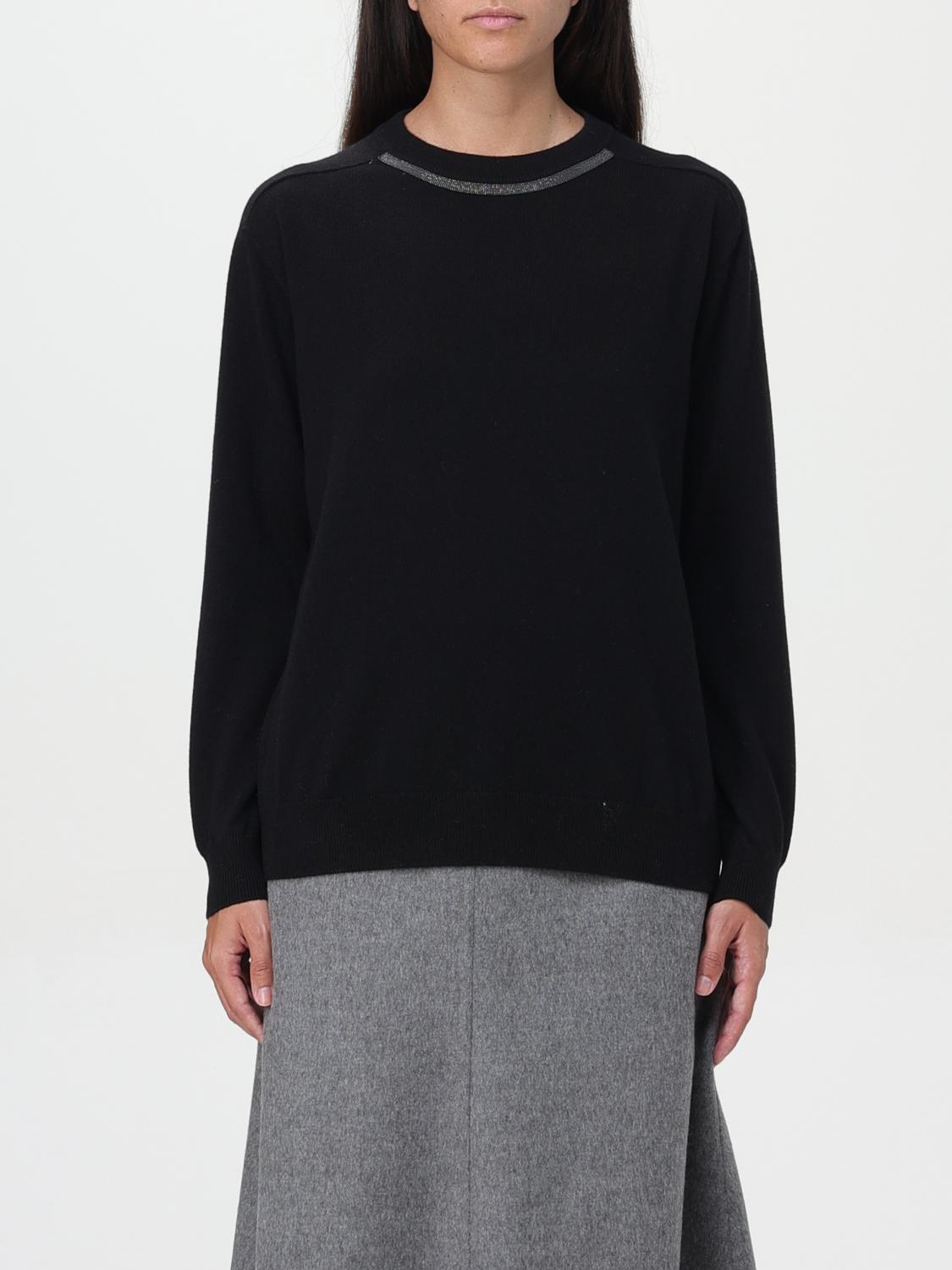 Brunello Cucinelli Sweater  Woman Color Black In Black