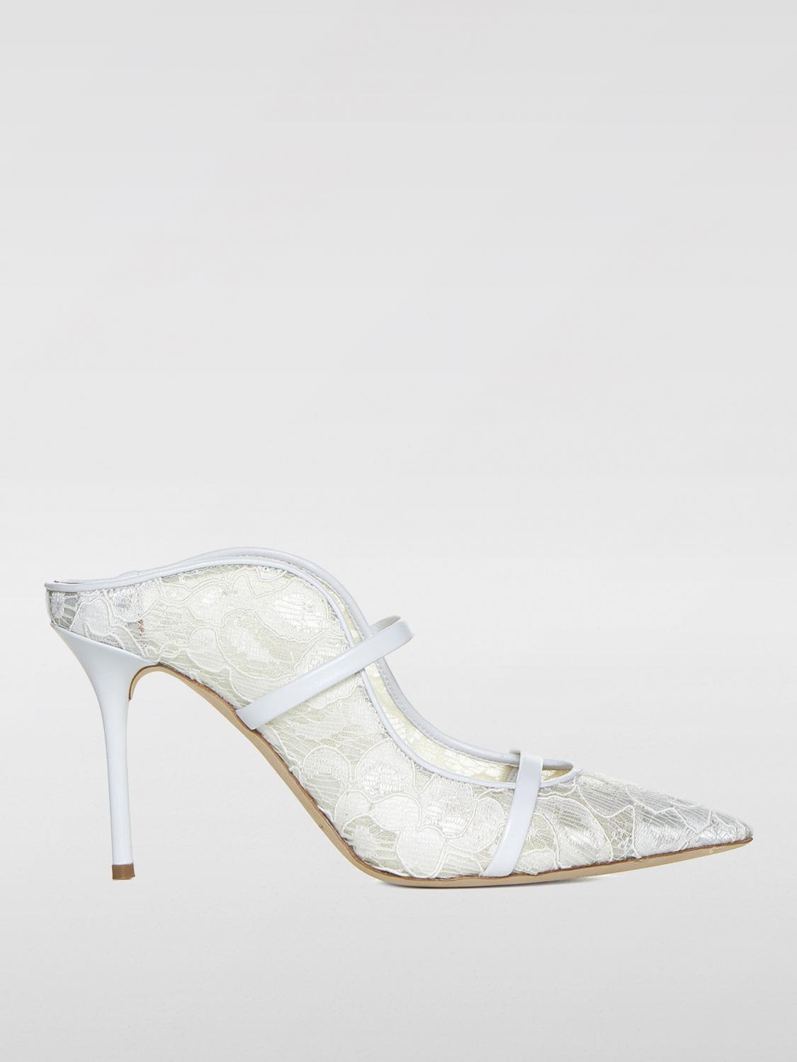 malone souliers white heels
