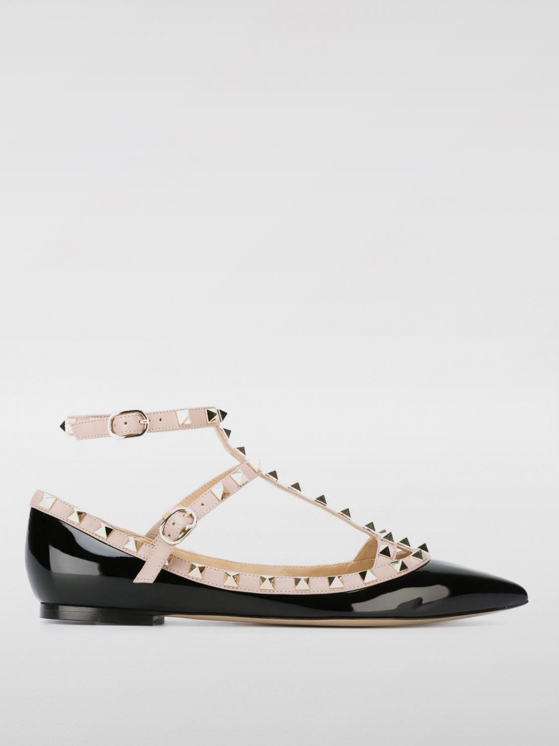 Shop Valentino Ballet Flats  Garavani Woman Color Black