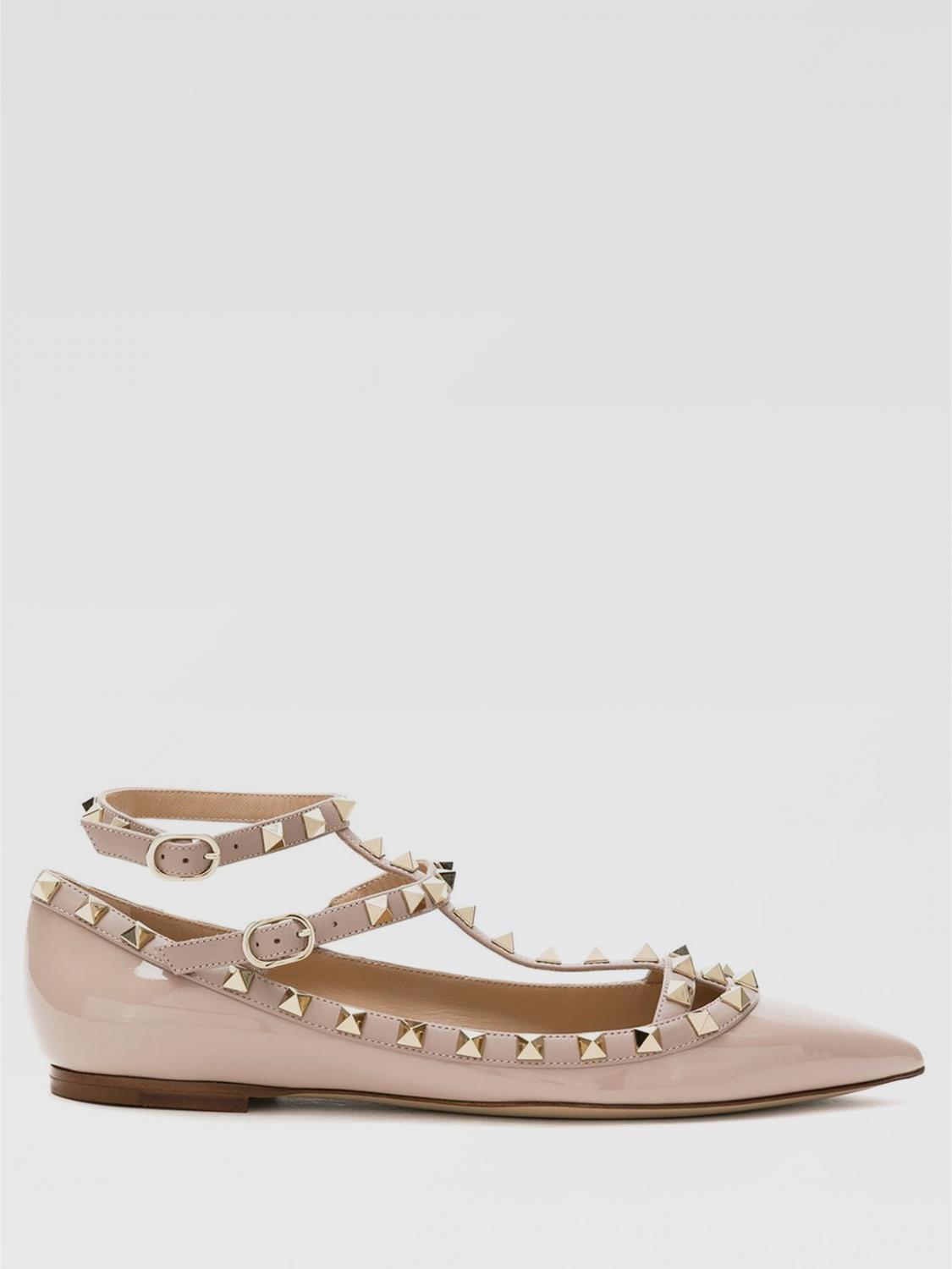 Shop Valentino Ballet Flats  Garavani Woman Color Blush Pink