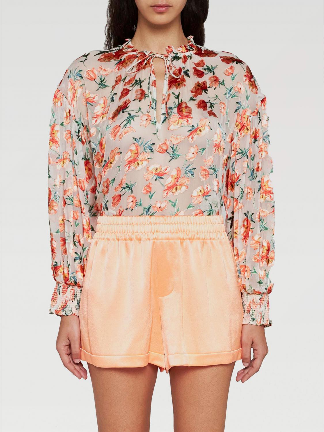 Shop Alice And Olivia Short Alice+olivia Woman Color Coral