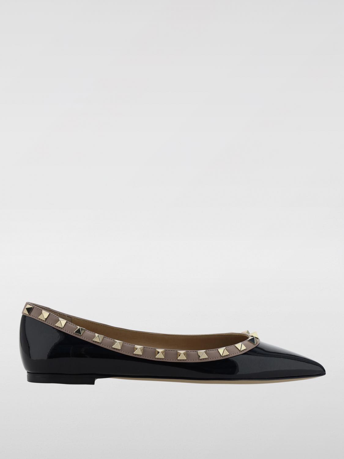 Shop Valentino Ballet Flats  Garavani Woman Color Black In Schwarz