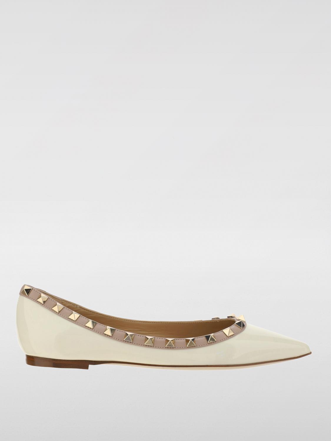 Shop Valentino Ballet Flats  Garavani Woman Color Ivory