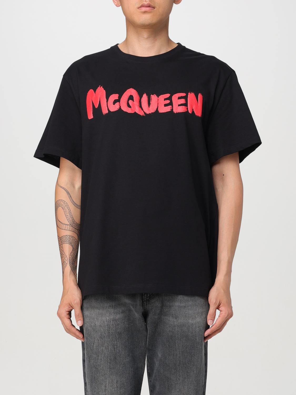 T恤 ALEXANDER MCQUEEN 男士 颜色 黑色