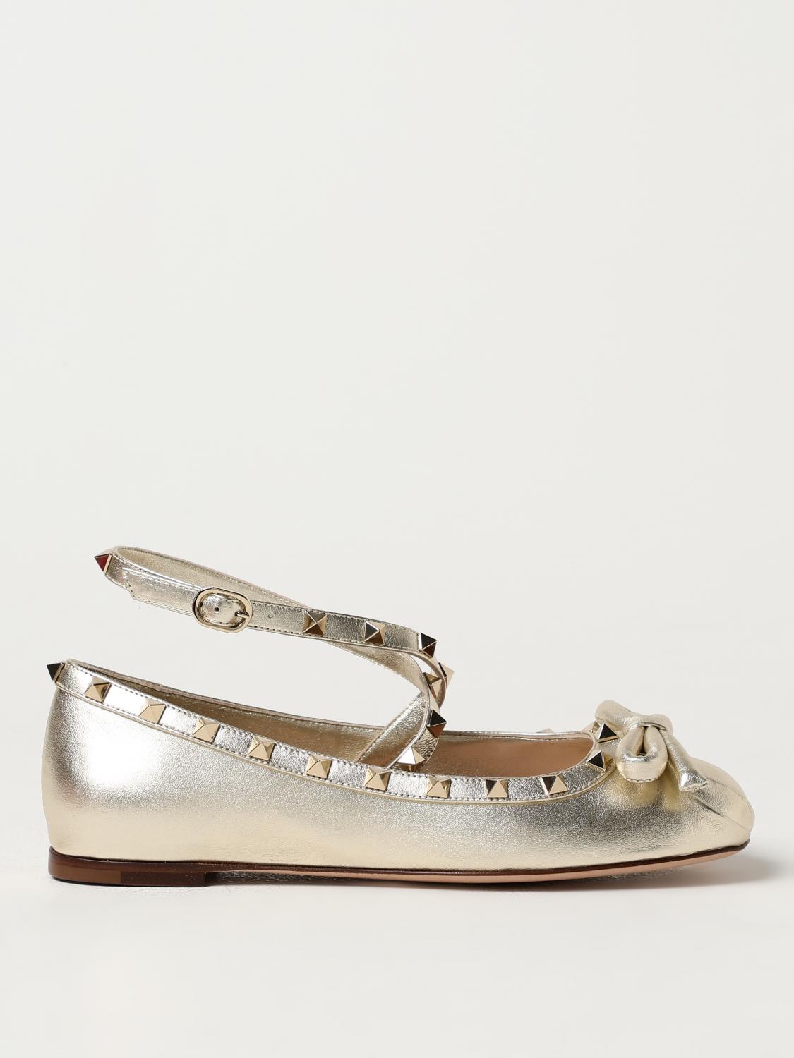 Shop Valentino Ballet Flats  Garavani Woman Color Silver