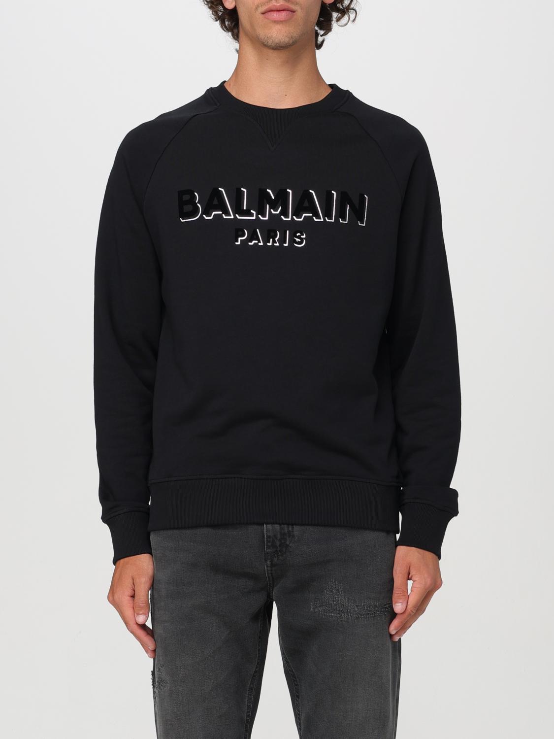 Shop Balmain Sweater  Men Color Black