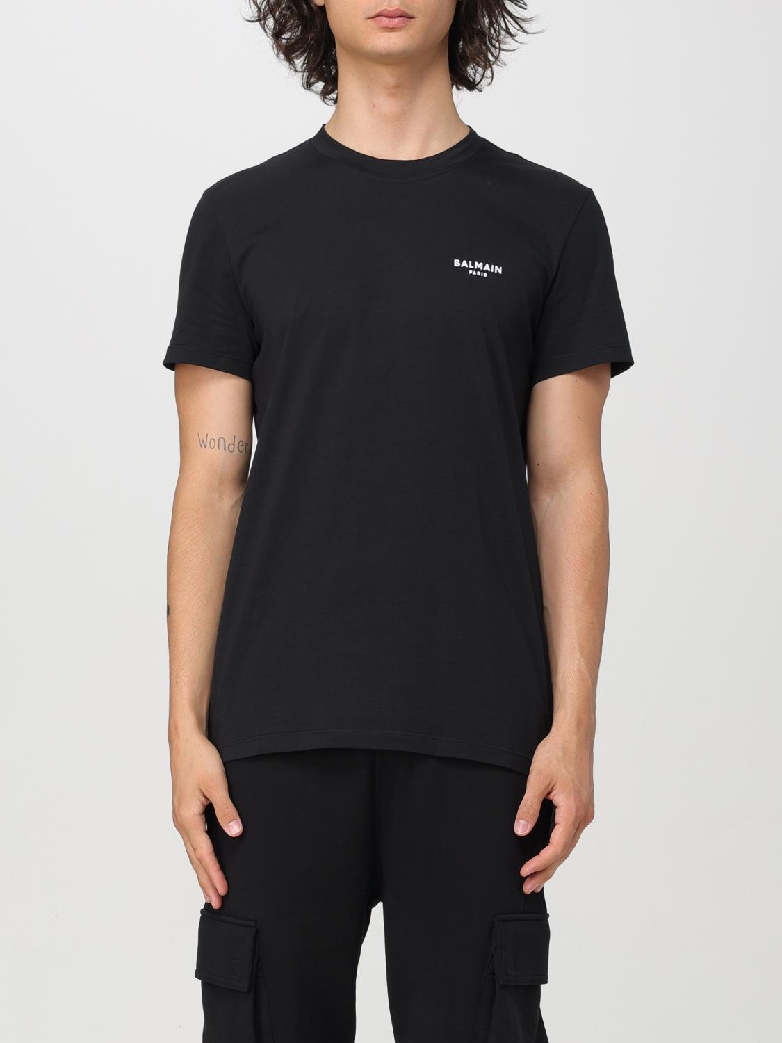 Shop Balmain T-shirt  Men Color Black