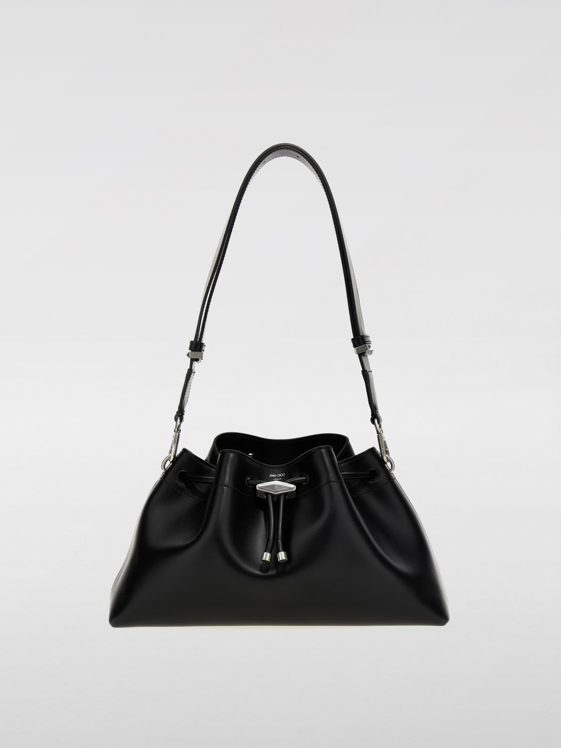 Shop Jimmy Choo Shoulder Bag  Woman Color Black In 黑色