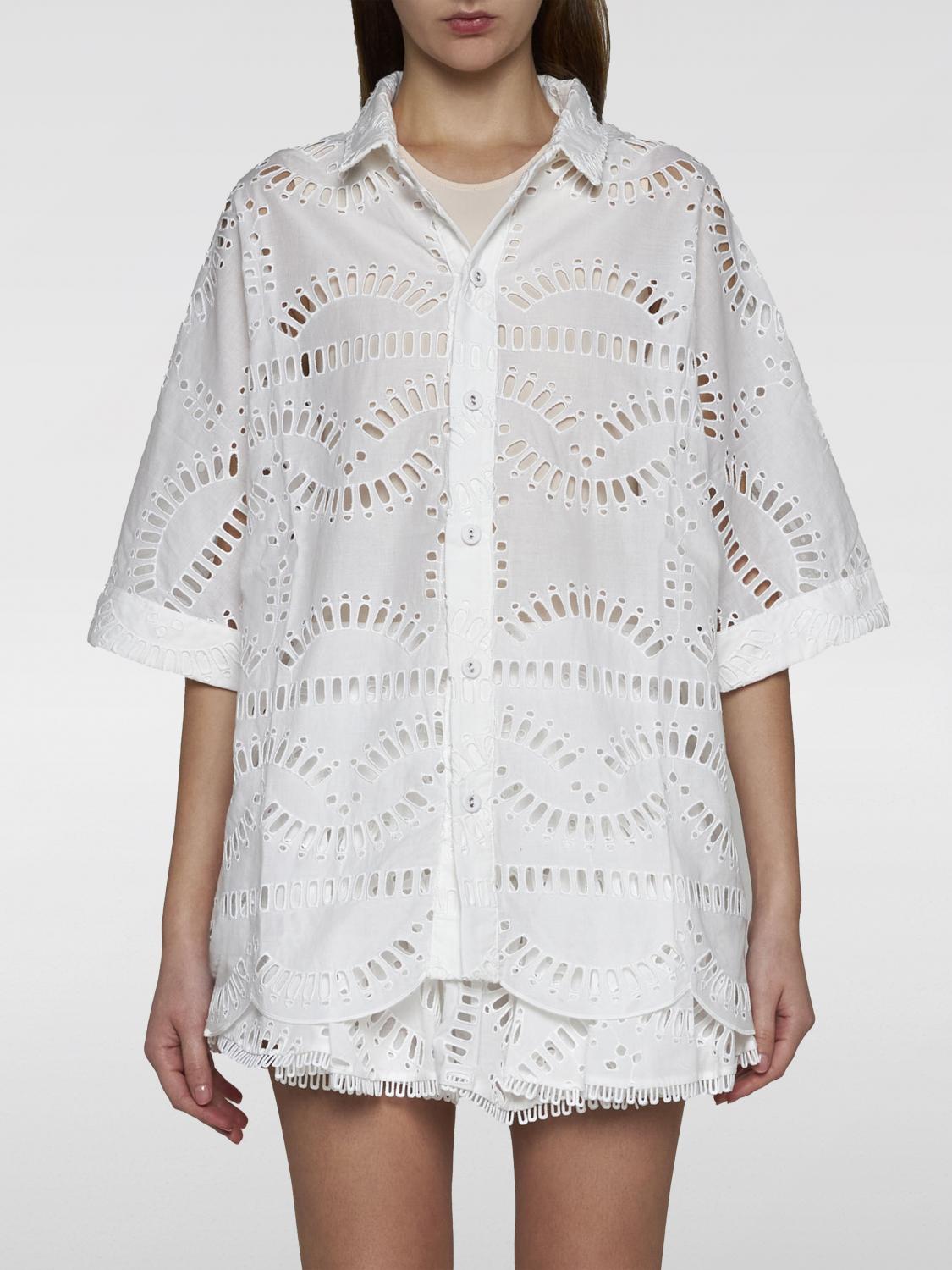 Shop Charo Ruiz Shirt  Woman Color White